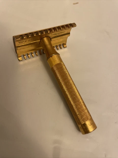 Vintage 1920s Gillette Old Type Open Comb DE Safety Razor