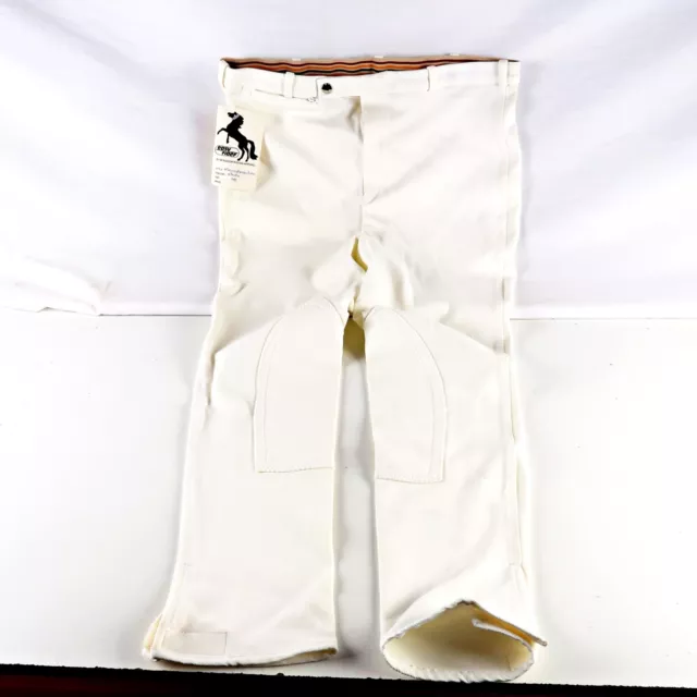 Easy Rider By Windsor Apparel Australia White Ribbed Nylon Gents Breeches 38"