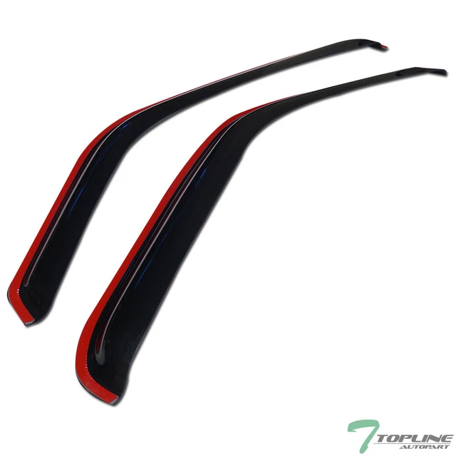 Topline For 1993-2011 Ford Ranger In-Channel Sun Rain Guard Vent Window Visor 2p