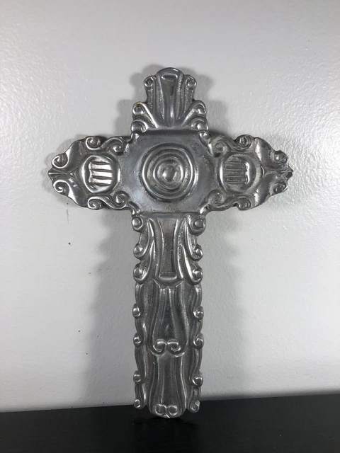 Metal Wall Cross Home Decor Hanging Decorative Crosses 11” x 7”