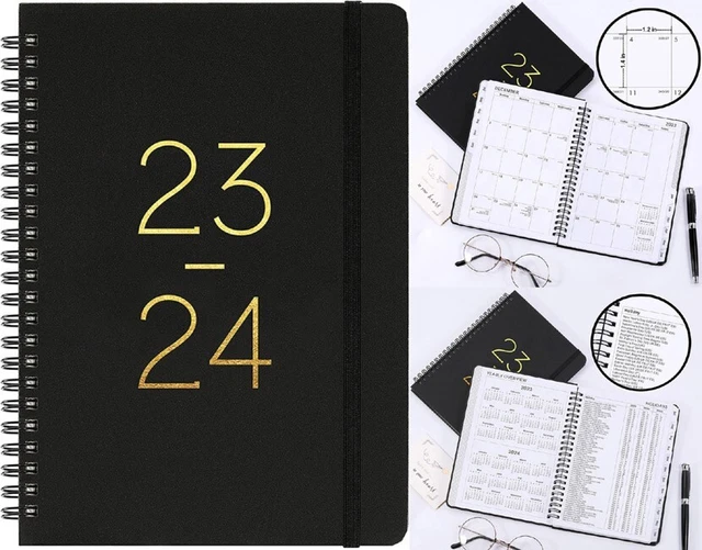 Weekly monthly planner july 2023 june 2024 calendar academic notes