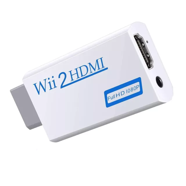 Adaptador Convertidor De Wii A Hdmi 1080p HD con Salida De Audio De 35 Mm