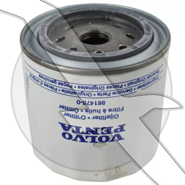 Volvo Penta Oil Filter 861476 MD22A MD22L-A TMD22A