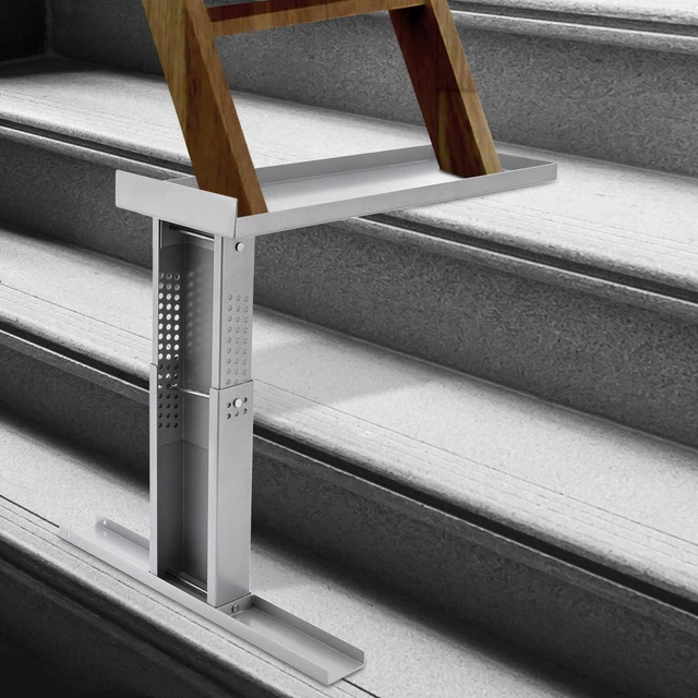 13.4-19inch Ladder Stabilizer Stable with Locking Latches Steel 250kg Capacity