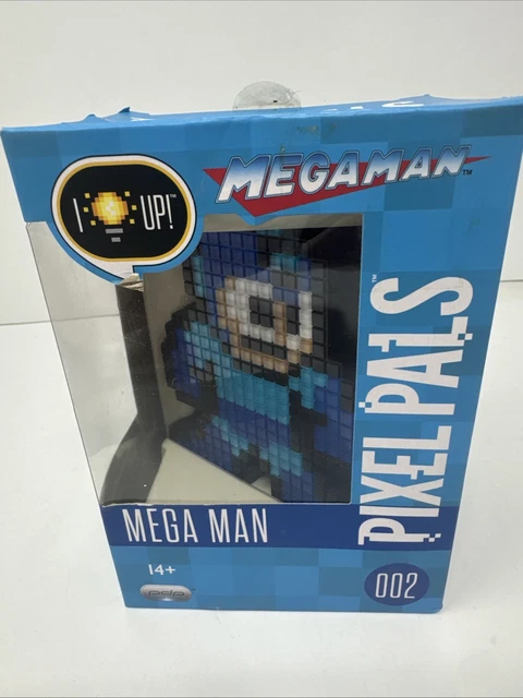 NEW PIXEL PALS Mega Man #002 Light‑Up Figure – 8‑Bit Capcom
