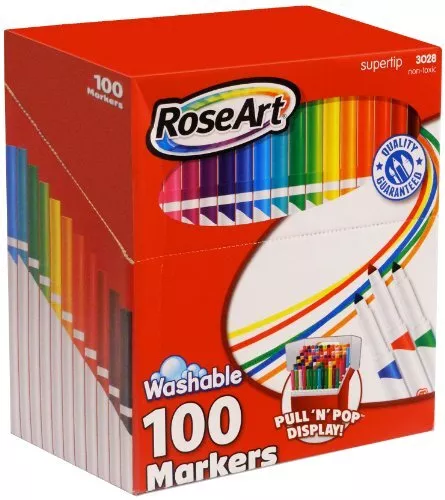 Roseart Washable Colored Markers Lot Of 3 Markers