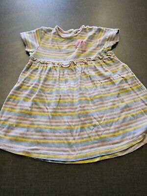 girls 18-24 months short sleeve tunic dress summer clothes smart striped next da