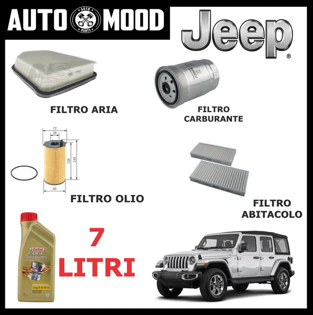 Kit Tagliando Jeep Cherokee IV 2.8 CRD - Filtri E Olio 5W30 - Foto 5