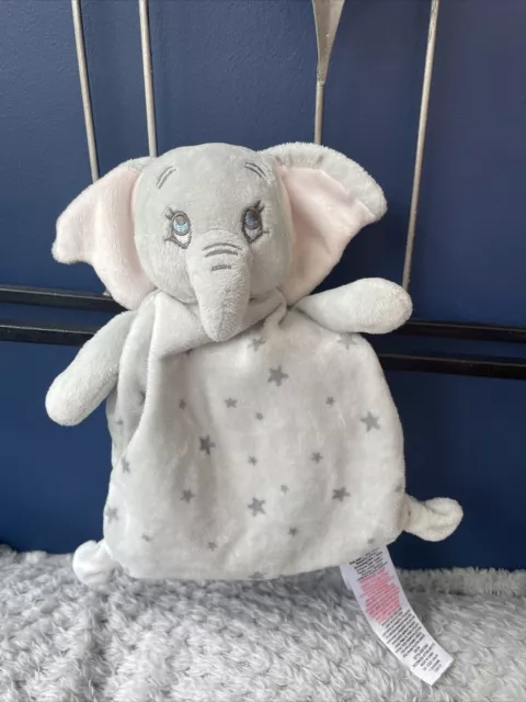 Disney Baby Dumbo Elephant Comforter Blanket Grey Primark Soft Toy Blankie Stars