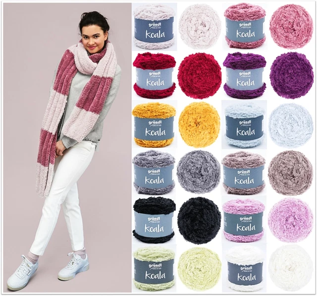 100g Gründl Koala Kuschelwolle Garn zum Stricken Häkeln Basteln  GP 59,90€/1kg