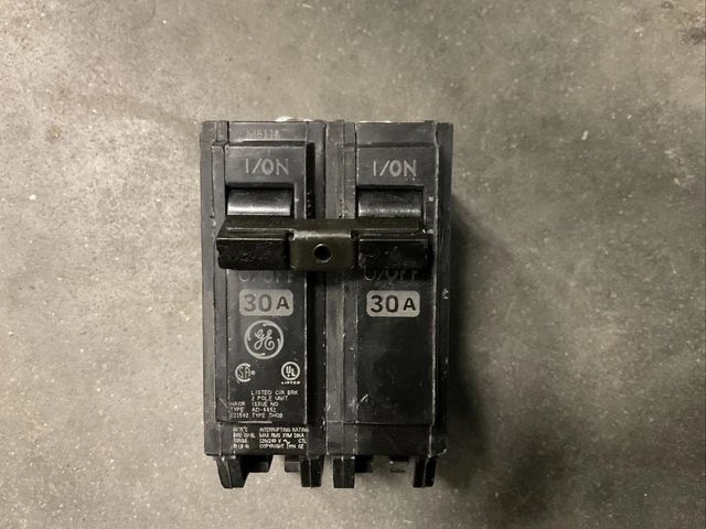 GE THQB2130 2 Pole 30A 240V Circuit Breaker Molded Case
