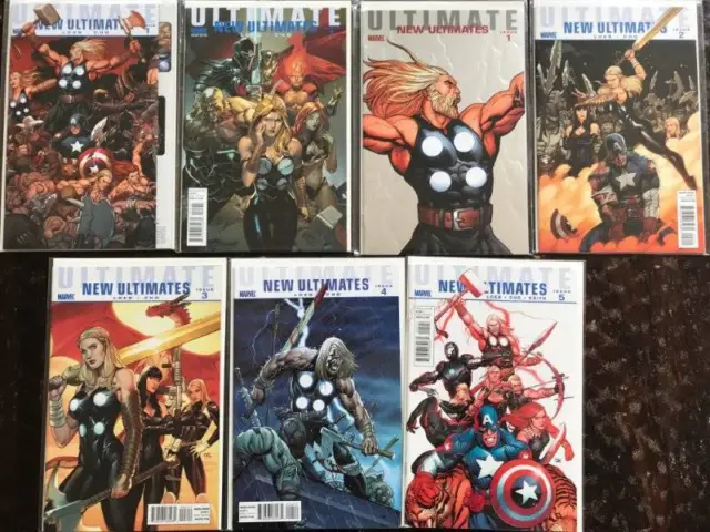 Ultimate New Ultimates Comic Book Lot, 7 Issues, Marvel  NM, Vol. 1, Variants