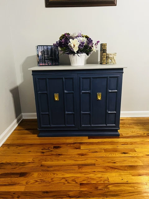 Beautiful Accent Cabinet!! Vintage Cabinet TV Refurbished As Home Decor