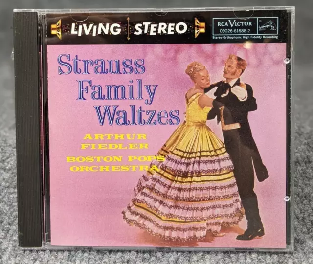 Strauss Family Waltzes Boston Pops Arthur Fiedler (CD, BMG)