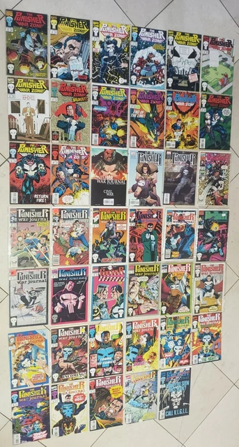 Marvel Punisher War Journal & Zone Comic Lot of 41 VF