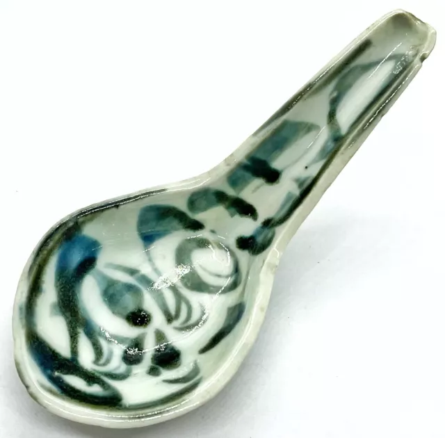 Chinese Porcelain Soup Spoon Artifact From The Desaru Shipwreck - Circa 1830 - C