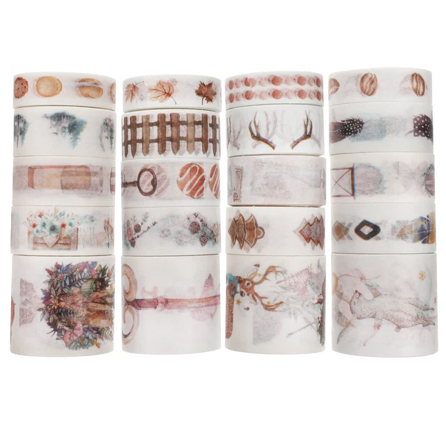 20 Rolls Washi Tape Set Craft Tapes Stickers Scrapbooking Self Made Child
