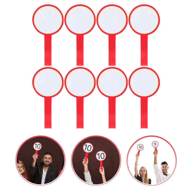 8 Pcs Trocken Abwischbare Paddelbretter Antwort Whiteboard Student Spielbrett