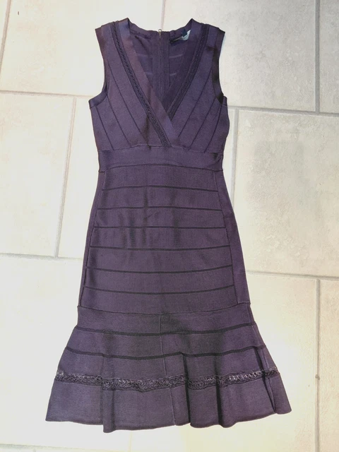 FRENCH CONNECTION Navy Blue Sleeveless Bodycon Bandage Dress, Size 8 8.66  - PicClick UK