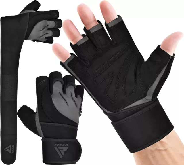 Weight Lifting Gloves by RDX, Weight Training Gloves, Bodybuilding Gym Gloves