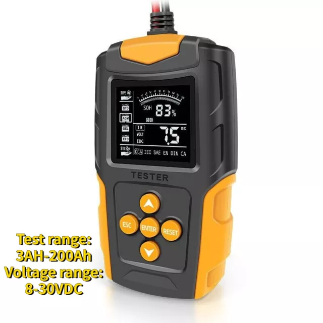 24V 12V Automotive Digital Battery Tester Car Cranking Charging Test Analyzer