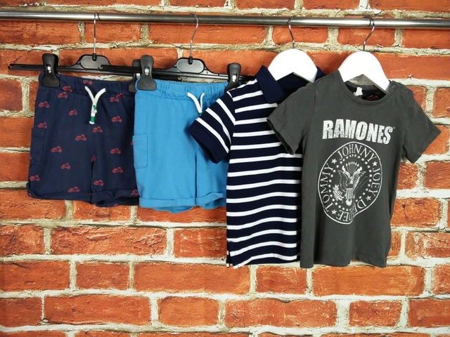 Baby Boy Bundle Age 12-18 Months Next H&M M&S Polo Top T-Shirt Shorts Set 86Cm