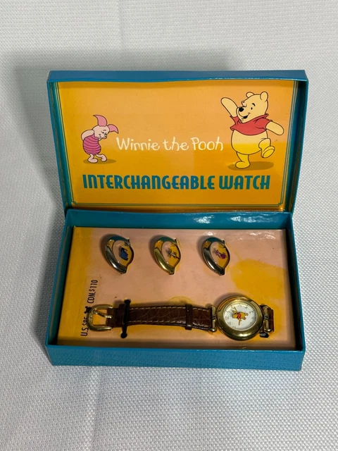 VINTAGE Fossil for Disney Winnie the Pooh Interchangeable Watch in Original Box VINTAGE Fossil for Disney Winnie the Pooh Interchangeable Watch in Original Box