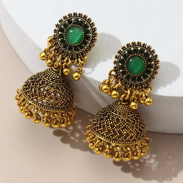 Earrings Indian Hanging Jumka Earrings Indian Traditional Jhumka Drop Earrings