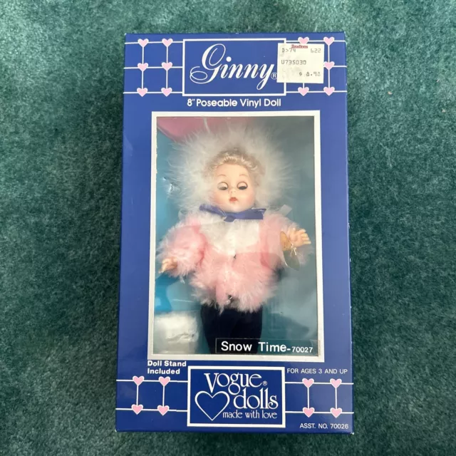 VINTAGE 1987 GINNY  VOGUE DOLL Snow Doll RARE NEW Collectible #70026