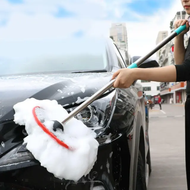 Telescopic Car Wash Brush Adjustable Cleaning Mop Fit for Accessories