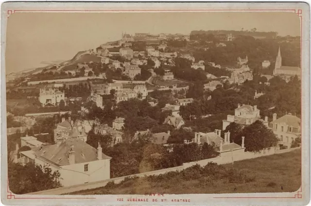 Originale Photo Carte Cabinet c1880 - FRANCE - Le Havre - Sainte Adresse