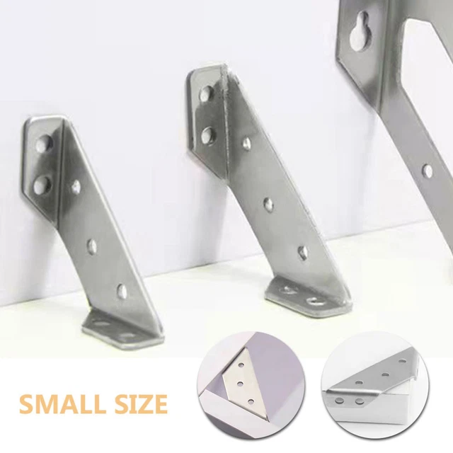 Mobili di Fissaggio Angolo Bretelle Staffe Angolari Tono Ottone 28 pz