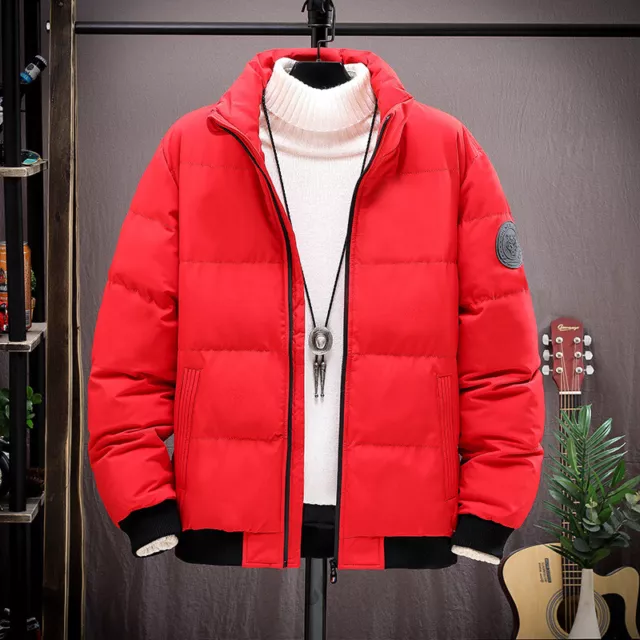 Winter Mens Padded Bubble Coats Puffer Comfy Jackets Warm Quilted Zip Up Outwear