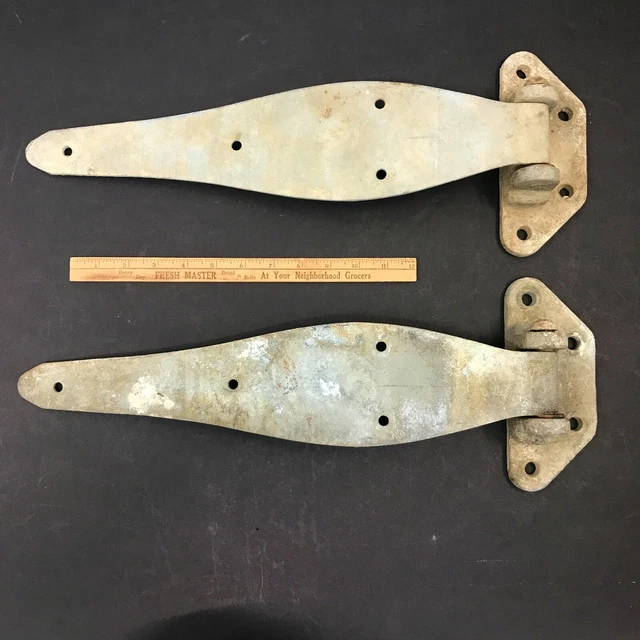 VINTAGE 20& HINGES Zinc/Steel commercial industrial ice box ship boat