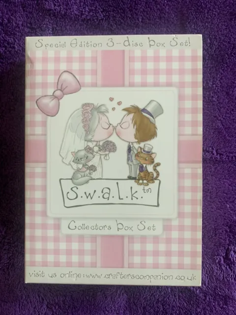 Crafters Companion S.w.a.l.k 3 discos papeleo/estampilla digital/pawfect CD-ROM