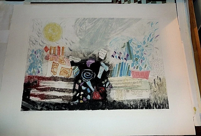 NISSAN ENGEL "RECITAL" Caborundum Etching with Aquatint SIGNED NUMBERED WITH COA
