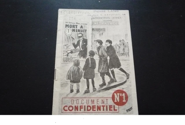 95 - n°206453 .argenteuil.pierre lang.petit livre avec cachet