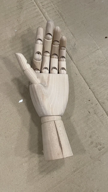 Gelenkhand aus Holz - Schaufensterpuppe 3