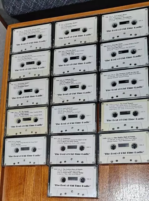 Vintage Lot of 16 Cassettes from Radio Yesteryear "The Best Of Old Time Radio"