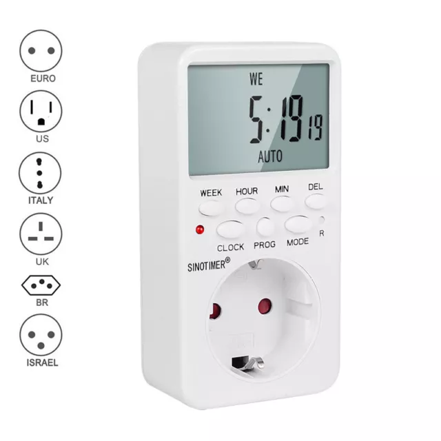 1pcs NEW SINOTIMER Programmable Time Relay Timer AC 230V  TM519-EU