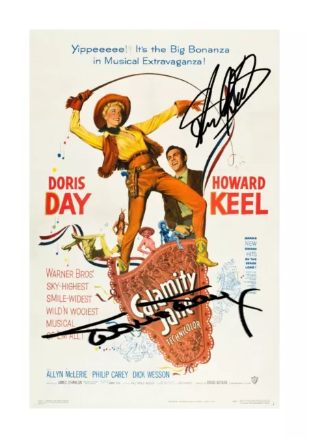 Doris Day Calamity Jane 2 A4 reproduction autograph film poster choice of frame