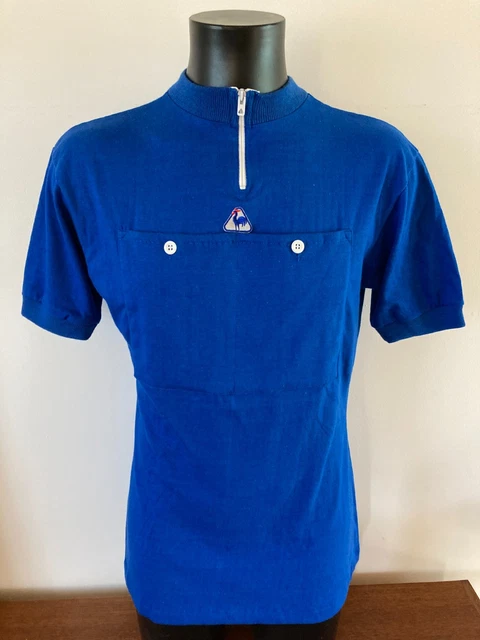 Maillot Vintage Rare Gribaldy Le Coq Sportif Tour De France - Cyclisme Ancien, Fabrication Française