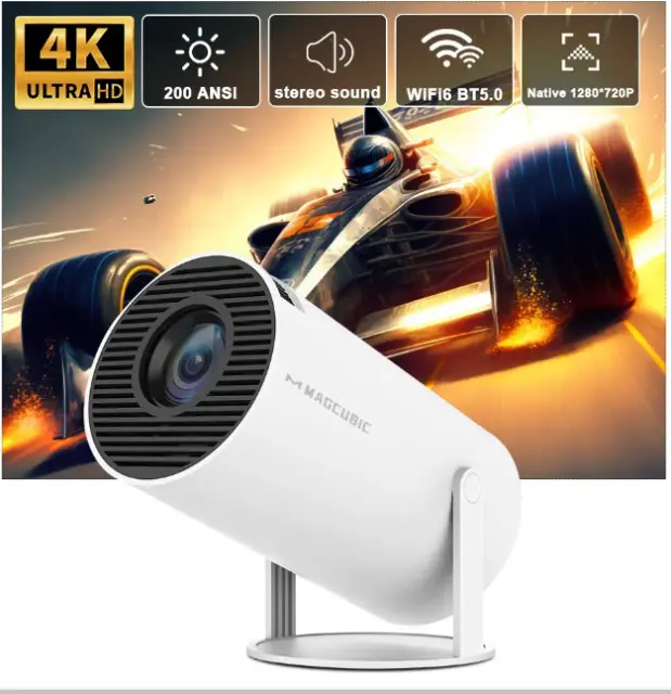 Magcubic Projector Hy300 4K Android 11 Dual Wifi6 200 ANSI Allwinner projector