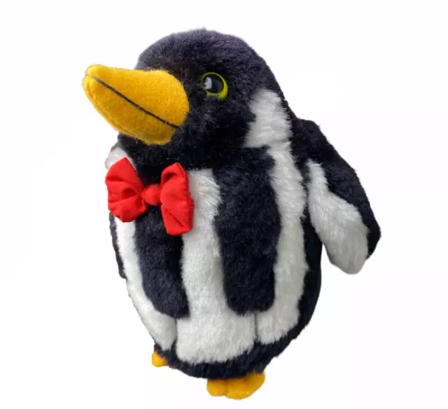 Pinguin Plüsch Figur 12cm Piano Klavier Tasten Motiv FDK Stofftier Musik rar