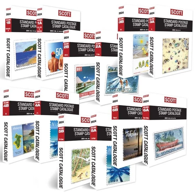 2024 SCOTT POSTAGE stamp Catalogues US UN Canada Worldwide Full