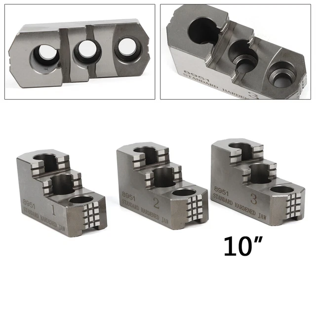 10& STEEL HARD Jaws Lathe Chuck Serrated for Kitagawa B210 1.5mmx 60