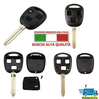 Toyota GUSCIO COVER CHIAVE AUTO TELECOMANDO per TOYOTA YARIS RAV4 CELICA SCOCCA TOY43 