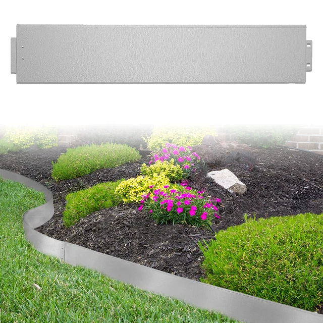 5M Garten Rasenkante Mähkante Metall Zaun 15cm hoch Beeteinfassung Beetumrandung