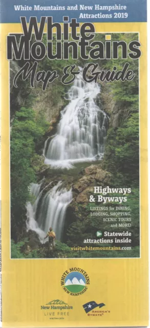 New Hampshire White Mountains Map & Guide 2019 New Highways Byways Dining