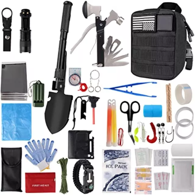 Außen Notfall Survival Gear Kit Set Camping Multitool Erste Hilfe Kasten Outdoor